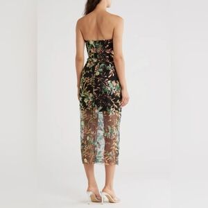 Sam Edelman Sequined Strapless Mini Dress